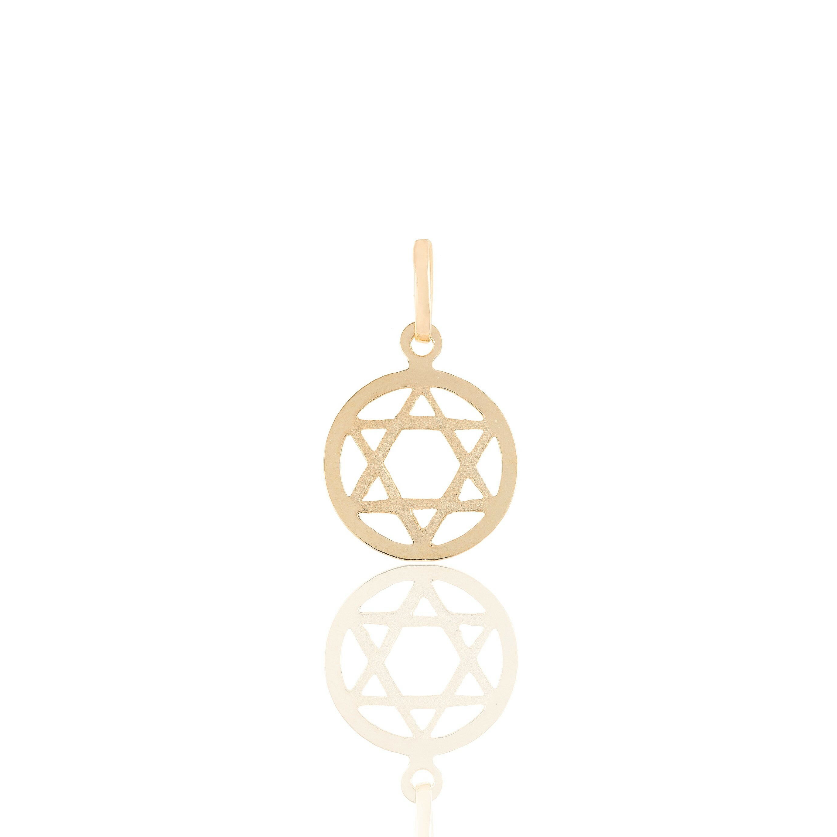 Pingente Estrela De Davi em Ouro Amarelo