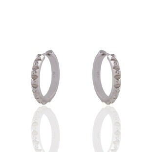 Argola Spike em Prata