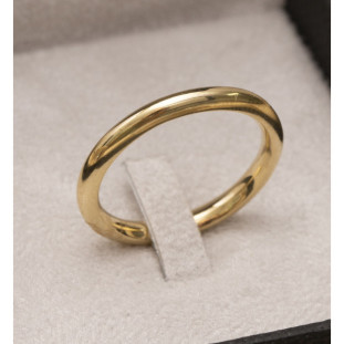 Aliança Boleada em Ouro Amarelo