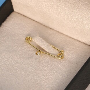 Broche Alfinete Ouro Amarelo