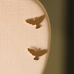 Brinco Espirito Santo Em Ouro Amarelo 