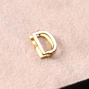 Pingente Letra D Em Ouro Amarelo 