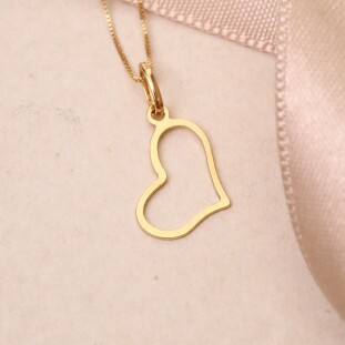 Pingente Coração Pequeno Em Ouro Amarelo