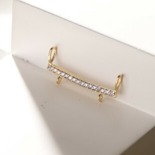 Pingente Canga Cravejado Com Zircônias Em Ouro Amarelo