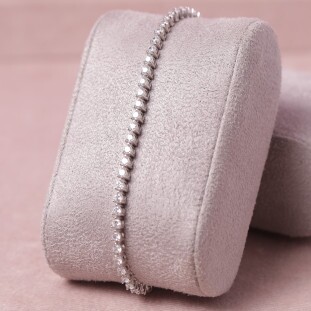 Pulseira Riviera Cravejada Com Zircônias Em Prata 