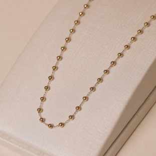 Gargantilha Com Esferas Em Ouro Amarelo 