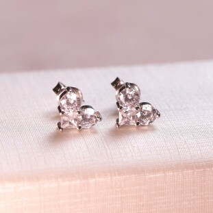 Brinco Trio Cravejado Com Zircônias Em Prata 