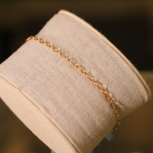 Pulseira Elos Ovais Em Ouro Amarelo 