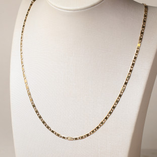 Corrente Piastrine Em Ouro Amarelo 