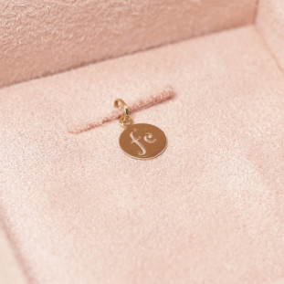 Pingente Fé Vazado Em Ouro Amarelo 