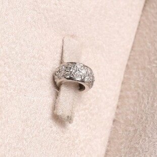 Pingente Elos Com Diamante Em Ouro Branco