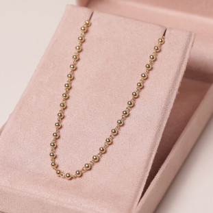 Gargatilha Bolinhas Em Ouro Amarelo 