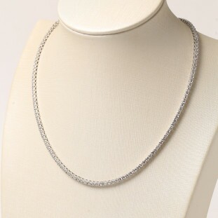 Gargantilha Riviera 4 Garras Cravejada Com Zircônias Em Prata