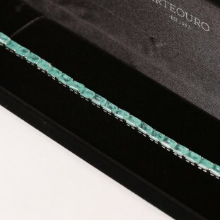 Pulseira Riviera Cravejada Com Zircônias Colombianas Em Prata 