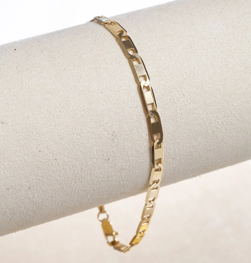 Pulseira Piastrine em Ouro Amarelo