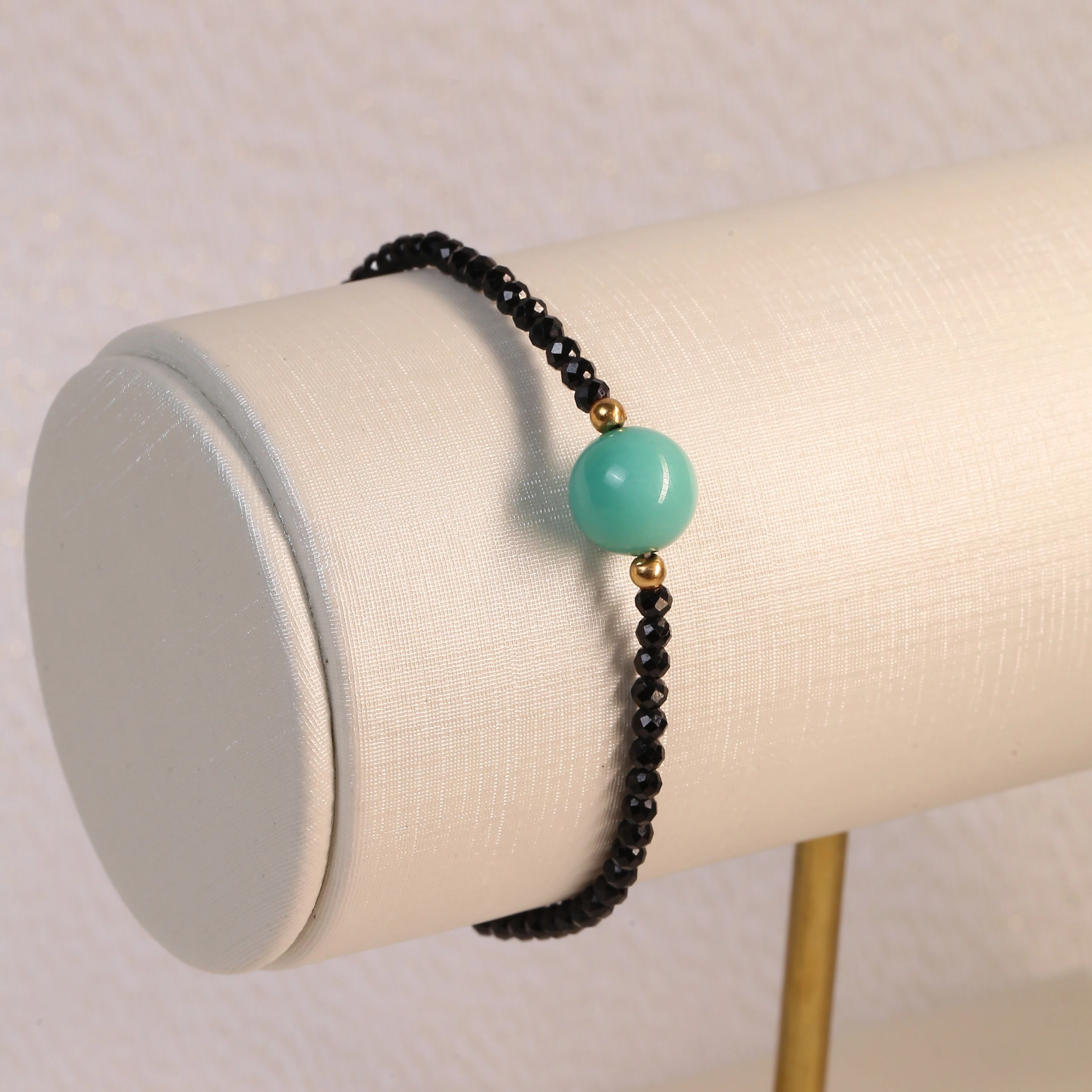 Pulseira Espinélio Com Jade