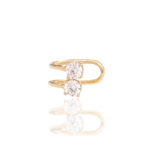 Piercing Ponto de Luz com Zircônia em Ouro Amarelo