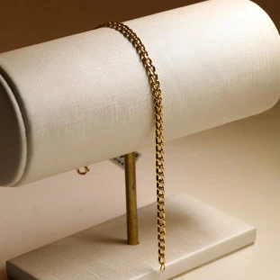 Pulseira Elos Groumet em Ouro Amarelo