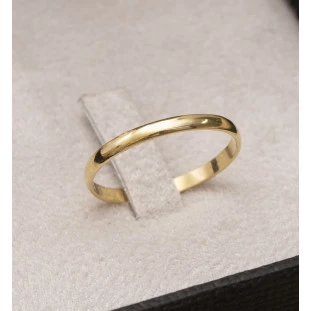 Aliança Fina em Ouro Amarelo