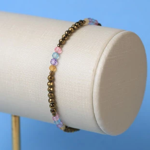 Pulseira Hematitas e Mix de Turmalinas