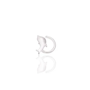 Piercing de Nariz Mini Lua em Ouro Branco