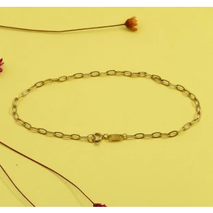 Pulseira Elos Ovais em Ouro Amarelo
