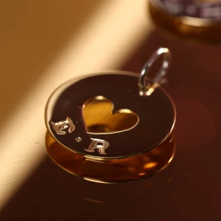 Pingente Eternal Love Customizável Em Ouro Amarelo