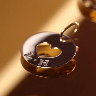 Pingente Eternal Love Customizável Em Ouro Branco