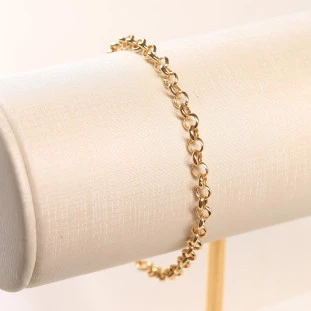 Pulseira Elos Portugueses Em Ouro Amarelo 