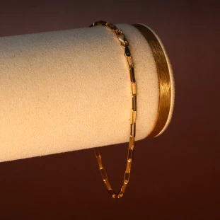 Pulseira Elos Cartier Em Ouro Amarelo