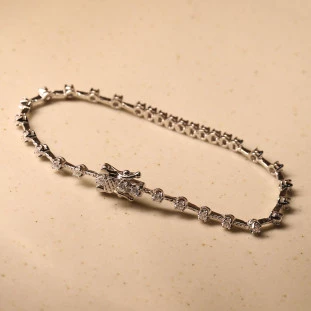 Pulseira Riviera Ponto de Luz Em Prata