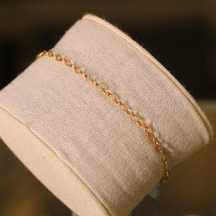 Pulseira Elos Ovais Em Ouro Amarelo 