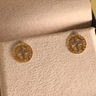 Brinco São Bento Em Ouro Amarelo 