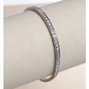 Pulseira Riviera Zircônia em Prata