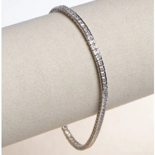 Pulseira Riviera Zircônia em Prata