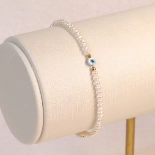 Pulseira Pérolas Olho Grego