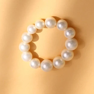 Pulseira De Perolas Shell
