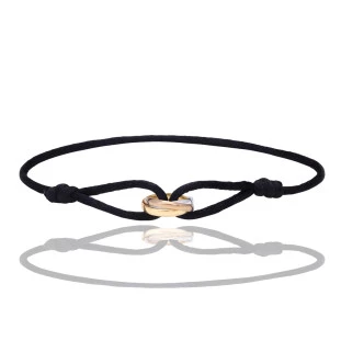 Pulseira 3 Elos em Ouro Amarelo; Branco e Rosê